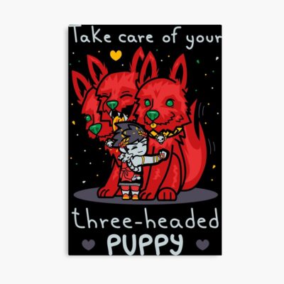 Three-Headed Puppy Poster Official Hades Merch