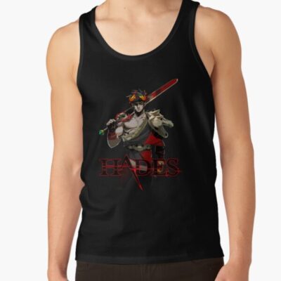 Hades Game Logo With Zagreus Tank Top Official Hades Merch