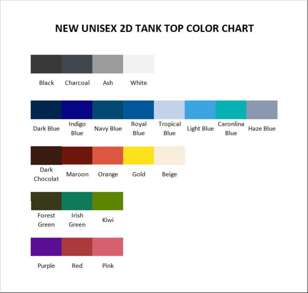 tank top color chart - Hades Store