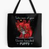 Three-Headed Puppy Tote Bag Official Hades Merch