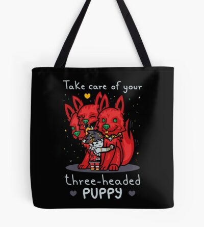 Three-Headed Puppy Tote Bag Official Hades Merch