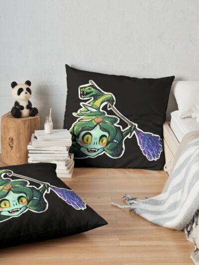 Dusa - Hades Medusa Game Character Throw Pillow Official Hades Merch