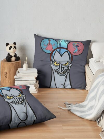 Hades Mickey Ears Throw Pillow Official Hades Merch