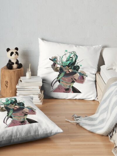 Hades Poseidon Throw Pillow Official Hades Merch