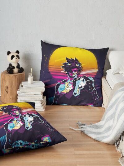 Zagreus - Hades (80S Retro) Throw Pillow Official Hades Merch