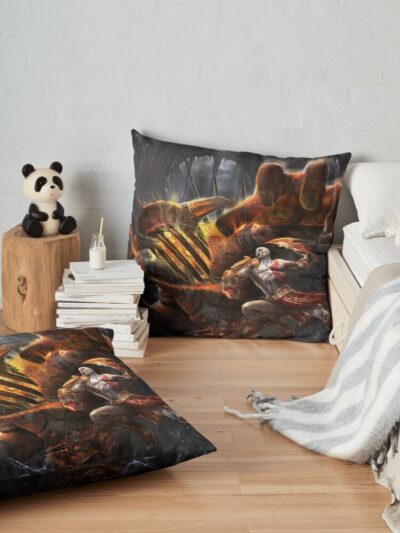 Hades Artwork Throw Pillow Official Hades Merch