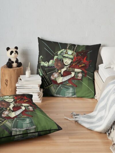 Artemis And Cerberus Throw Pillow Official Hades Merch