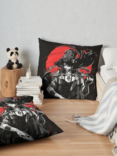 Nyx - Hades Throw Pillow Official Hades Merch