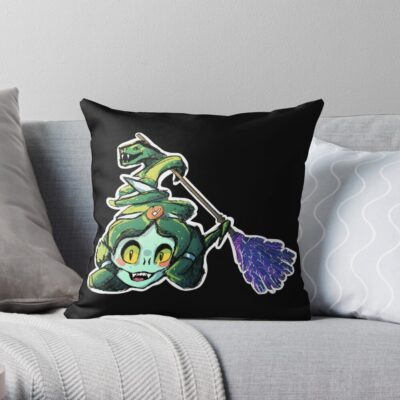 Dusa - Hades Medusa Game Character Throw Pillow Official Hades Merch