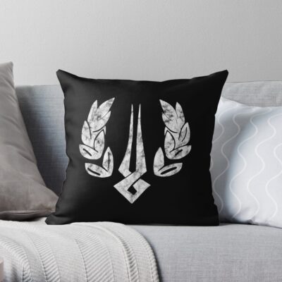 Hades Game Distressed Logo | Zagreus Log| Perfect Gift Throw Pillow Official Hades Merch