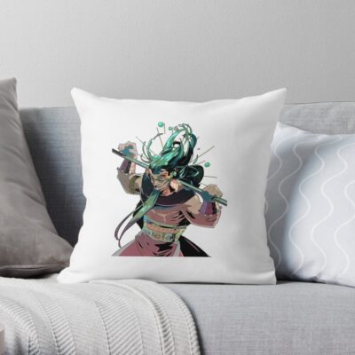 Hades Poseidon Throw Pillow Official Hades Merch