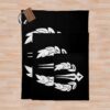 Hades Game Distressed Logo  Zagreus Logo Throw Blanket Official Hades Merch