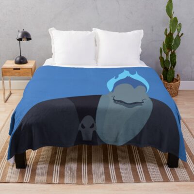 Minimalist Hades Throw Blanket Official Hades Merch