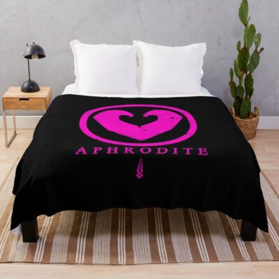 Symbol Of Aphrodite Hades Throw Blanket Official Hades Merch