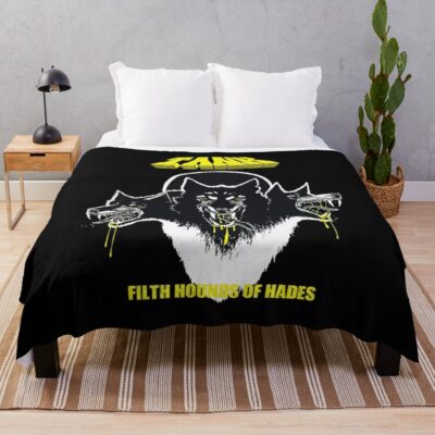 Tank Filth Hounds Of Hades Throw Blanket Official Hades Merch