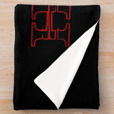 Hades Game Logo With Zagreus Throw Blanket Official Hades Merch