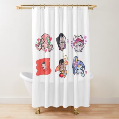 Hades Chibi Shower Curtain Official Hades Merch