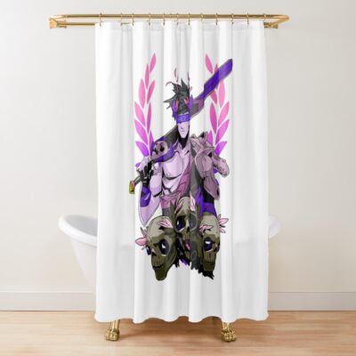 Zagreus Hades Supreme Shower Curtain Official Hades Merch