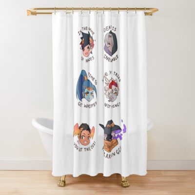 In The Name Of Hades Shower Curtain Official Hades Merch