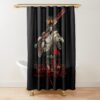 Hades Game Logo With Zagreus Shower Curtain Official Hades Merch