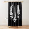 Hades Game Distressed Logo | Zagreus Logo Shower Curtain Official Hades Merch